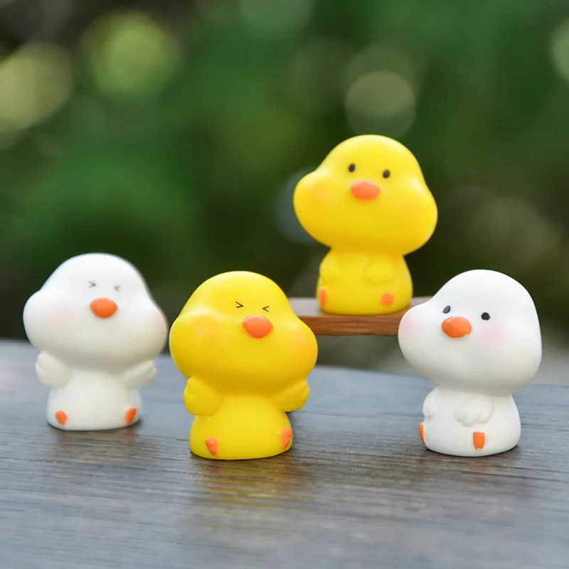 

Cartoon Chicken Figurine Cute Funny Microscopic Landscape Bonsai Desk Decoration Room Decor Accessories Home Decoration
