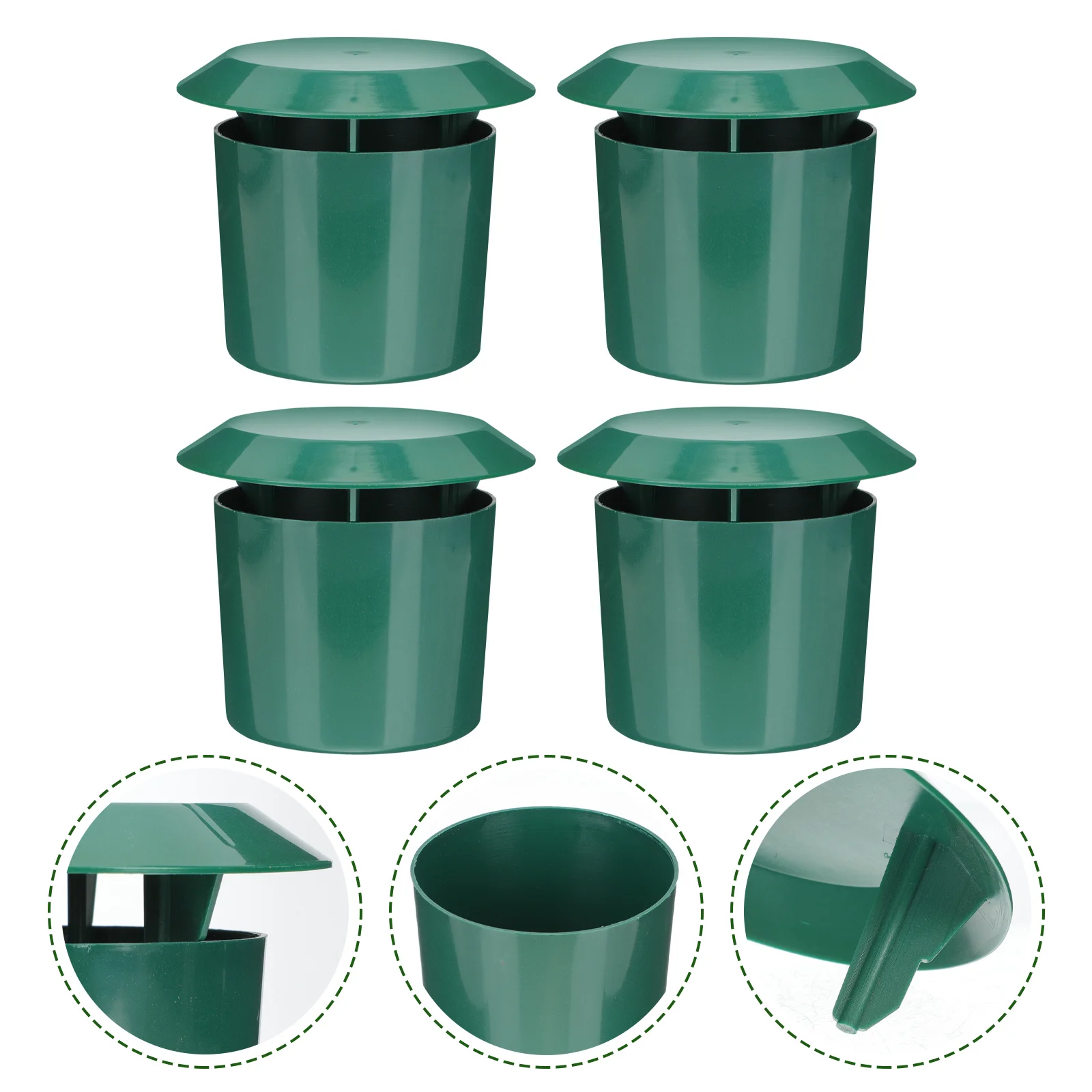 

4 шт., пластиковые ловушки для улиток, для садоводства