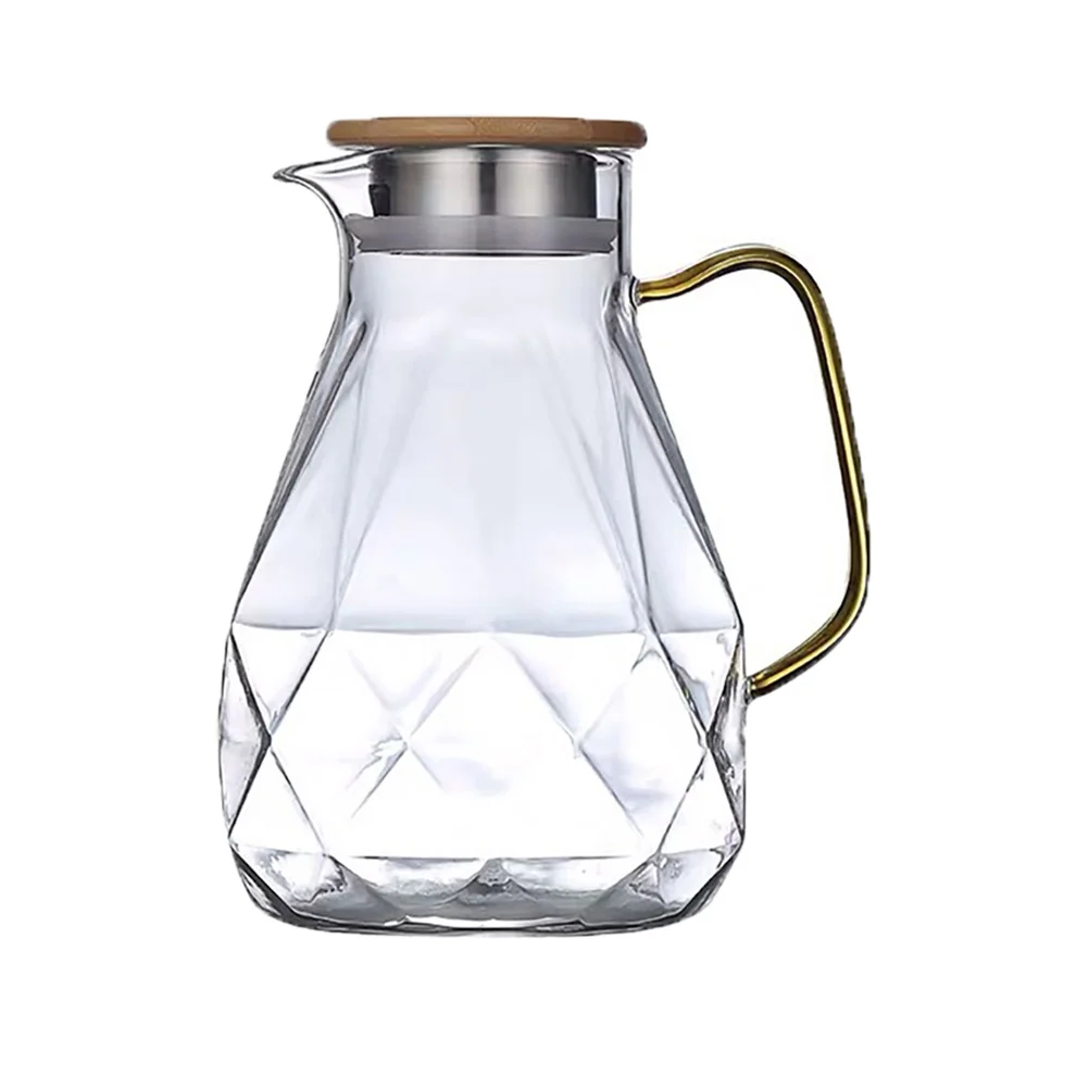 

Glass Water Pitcher Practical Glass Pitcher Large Capacity Glass Pitcher