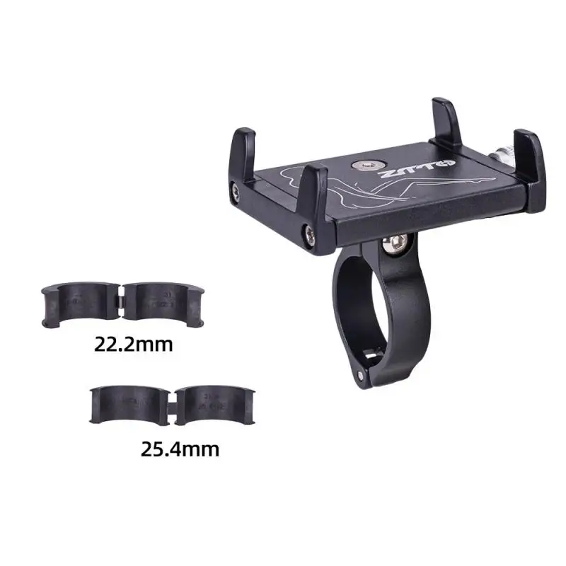 

Simple Bicycle Accessories Aluminum Alloy Frame Motorcycle Phone Brack Cnc Process Buffer Stickers Riding Phone Stand