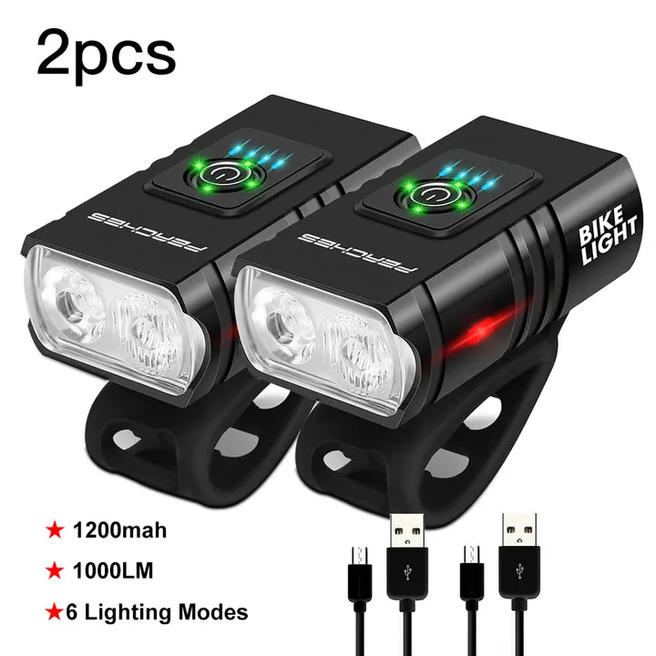 

T6 LED Bike Front Light 1000LM 6 Modes Bicycle Headlight Bike Front Lamp Flashlight Luz Bicicleta Accesorios Para Bicicletas New