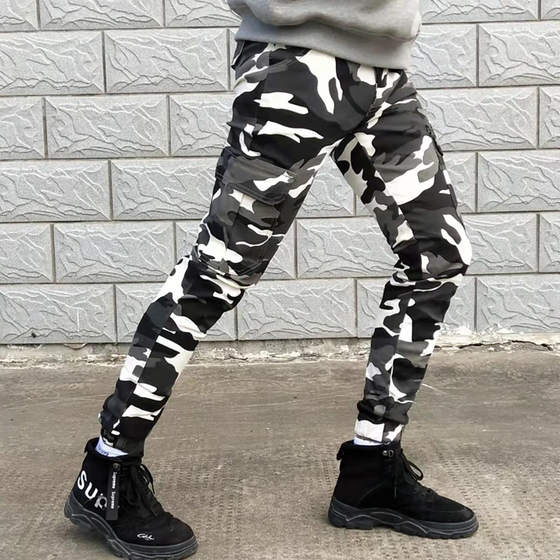 Cargo Pants Men Camouflage Military Joggers Pants Pure Cotton Multi-Pocket Male Jeans Pants Spring Autumn Jeans For Men