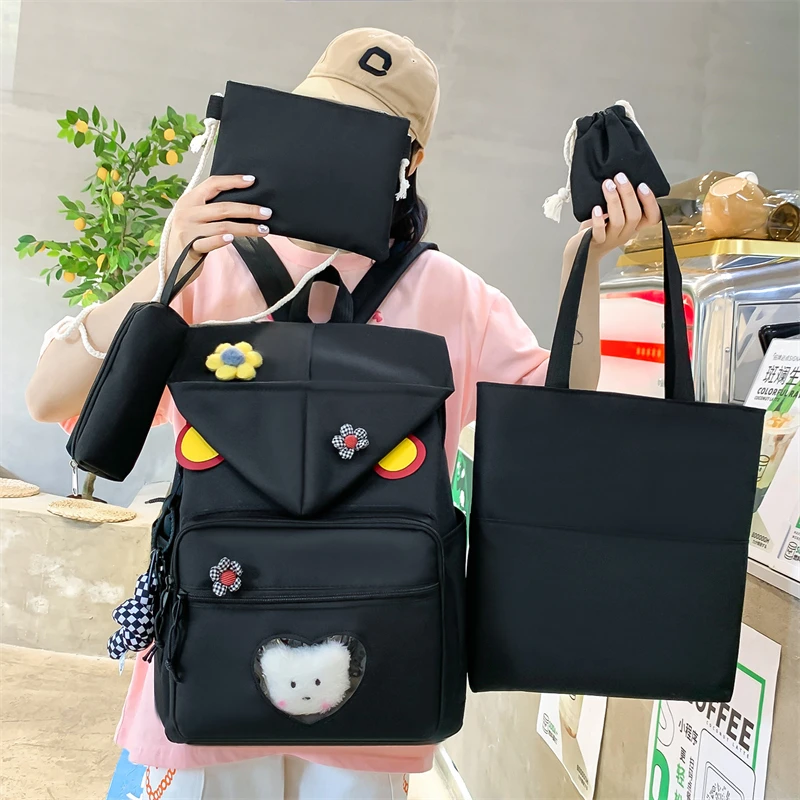 UNIXINU 5 шт. в комплекте Kawaii школьный рюкзак для девочек нейлоновые милые школьные