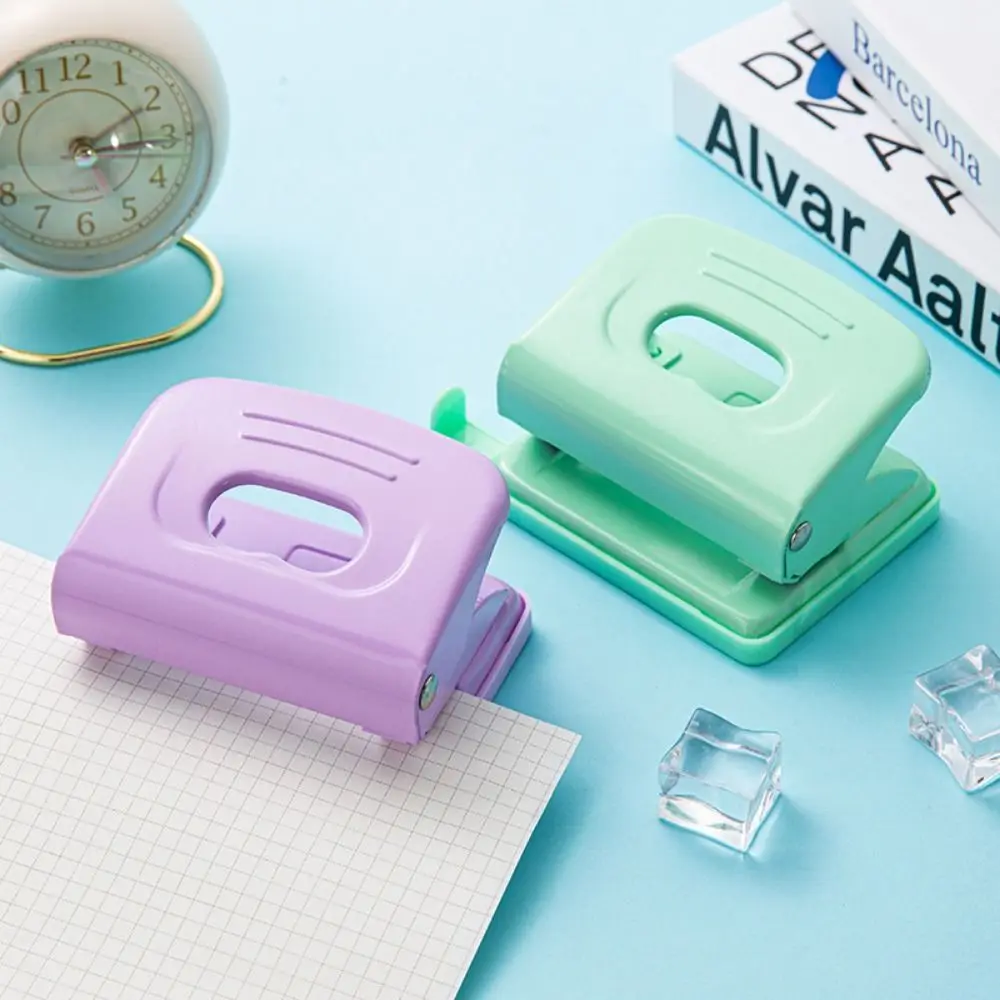

Plastic 2-Hole For A4 Round Diary Binding Paper Punch Notebook Scrapbook Hole Puncher