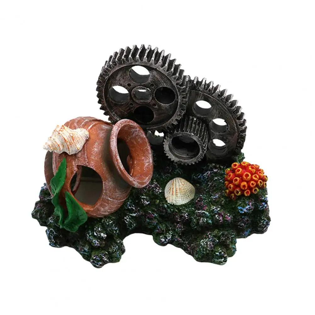 

Искусственный коралл, Реалистичная бесцветная прозрачная текстурированная имитация коралловых ракушек для аквариума