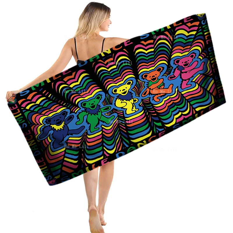 The Grateful Dead Was An American Rock Band Formed In 1965 In Palo Alto, California.Quick Drying Towel