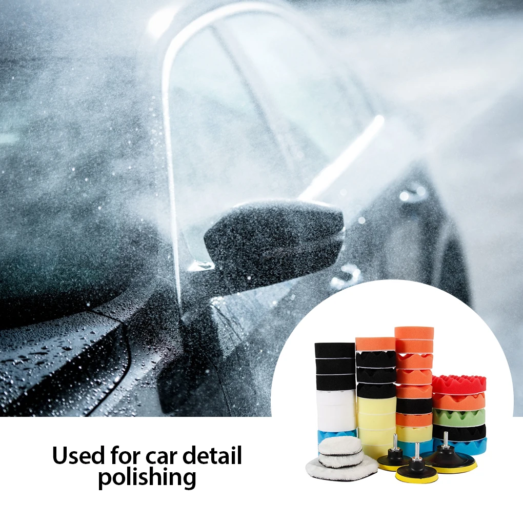 

39 шт. набор полировальных подушечек для автомобиля губка для чистки мебели детализация дисков остекление краски красота колеса аксессуары