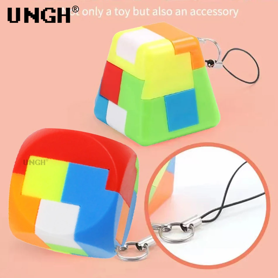 3D пазл Luban Lock Брелок Волшебный куб Конг Мин Интеллектуальные головоломки детские