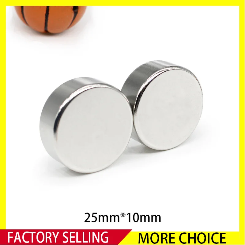 

1~20PCS 25x10mm Strong Round Magnets N35 Neodymium Magnets 25mm x 10mm Thick Disc Powerful Strong Magnetic Magnets 25*10mm