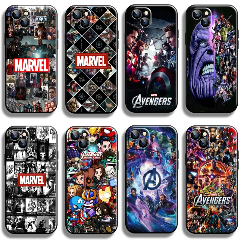 

Marvel Avengers For Apple iPhone 13 12 11 Pro 13 12 Mini X XR XS Max 5 6 6S 7 8 Plus SE2020 Phone Case TPU Carcasa Funda Coque