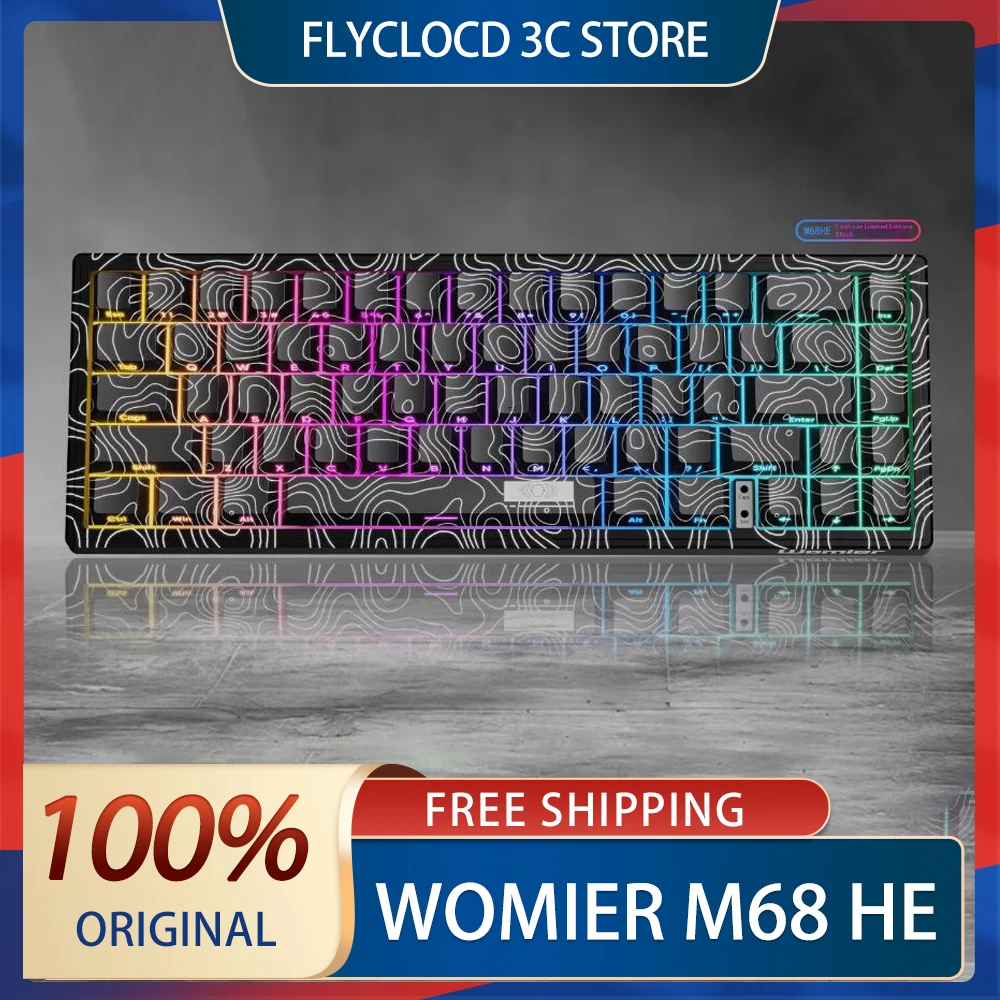 Womier M68 He игровая клавиатура Contour E-Sport Driver 0 04rt Socd Custom Магнитный переключатель Hot Swap