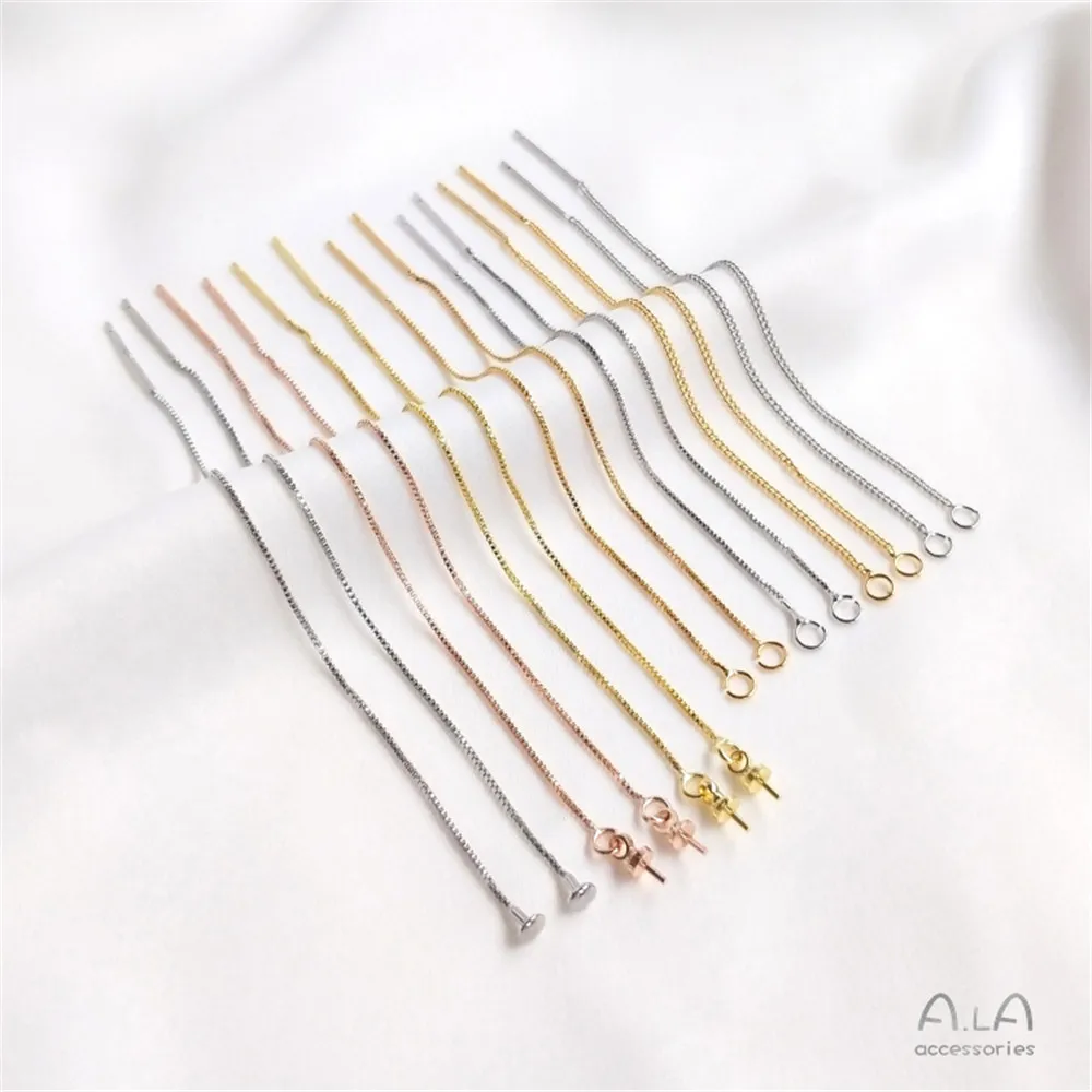 Купи Copper plated 18K gold ear wire white gold nail sheep eyes DIY earrings production materials tassel earrings accessories за 63 рублей в магазине AliExpress