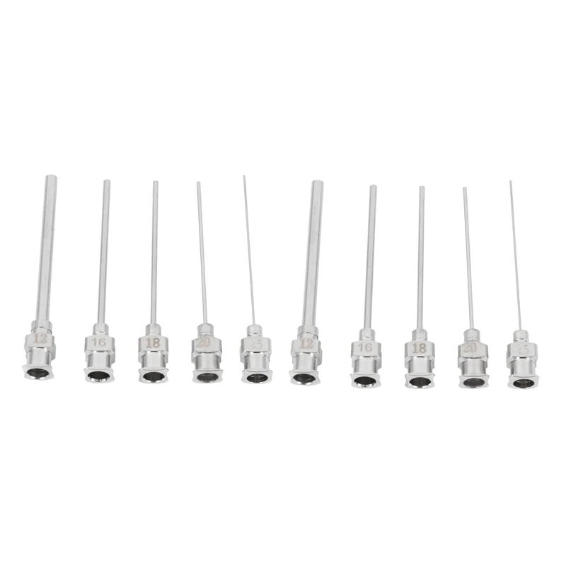 

10Pcs Gauge Blunt Stainless Dispensing Syringe Needle Tip 12/16/18/20/25/38G