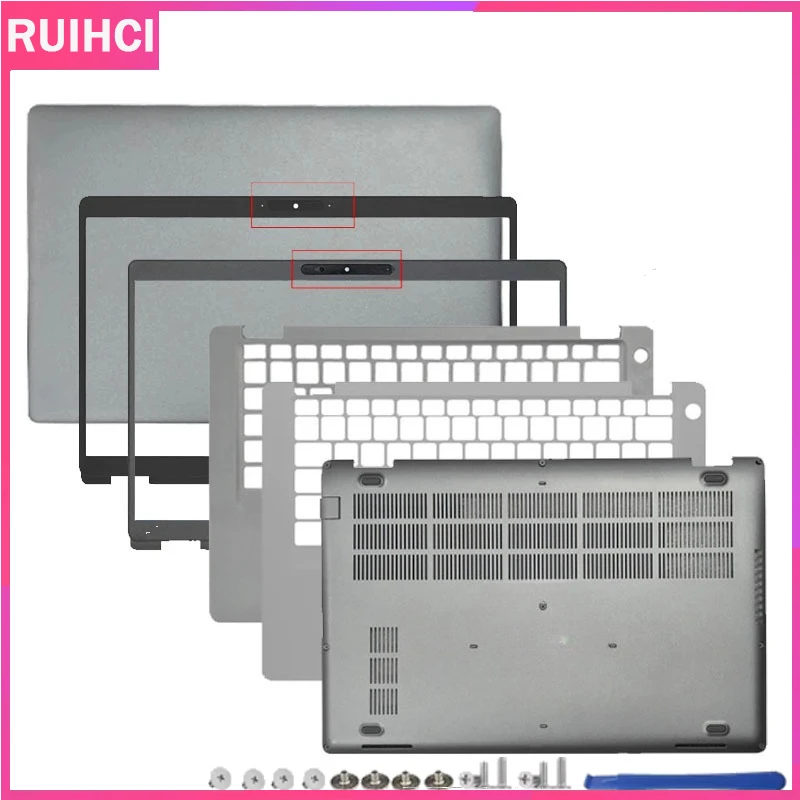 Фото Новый корпус для ноутбуков DELL Latitude 5400 5410 5411 E5400: задняя крышка ЖК-дисплея, передняя рамка, панель для рук, верхняя и нижняя части корпуса, серебристый цвет №1
