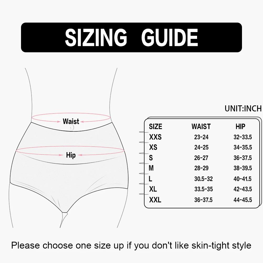 INNERSY Womens High Waisted Underwear Cotton Panties Regular & Plus Size 5-Pack