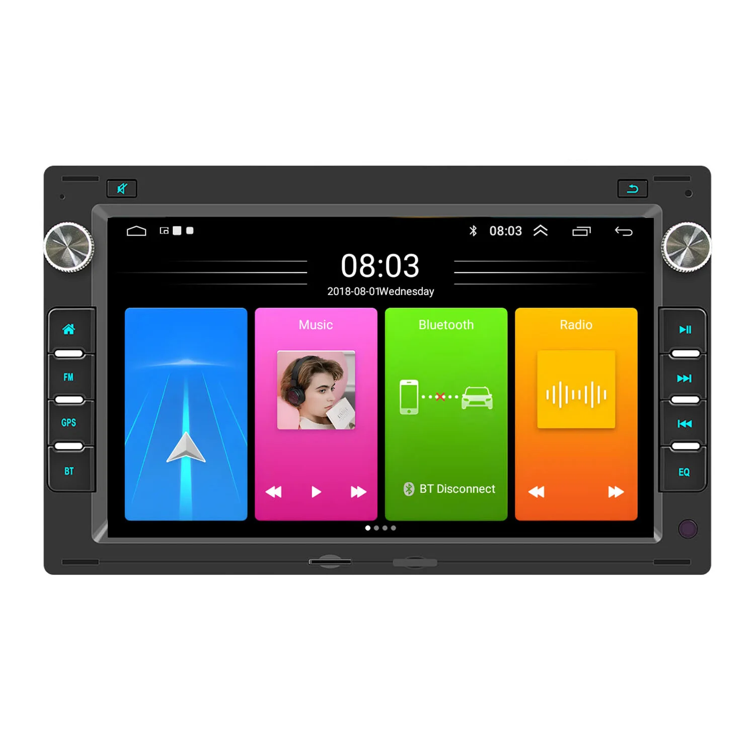 Автомобильная магнитола Android 7 дюймов с Bluetooth, GPS-навигацией и камерой заднего вида AHD для VW Sharan T5, Seat 7V8, Ford Galaxy WGR (art.: 3920daff65745) - 3920daff65745