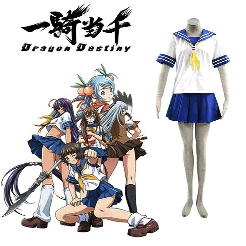 Аниме Ikkitousen Dragon Destiny костюмы для косплея костюм моряка