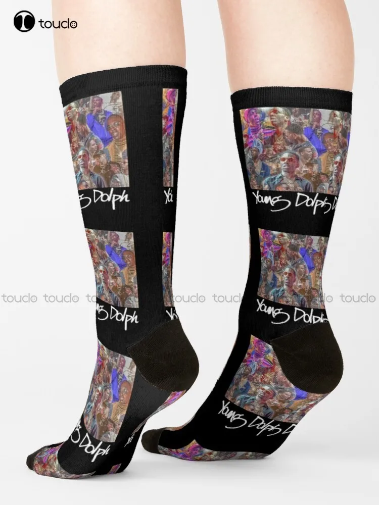 

Young Dolph - Rip Young Dolph Socks Mens Socks Unisex Adult Teen Youth Socks 360° Digital Print Harajuku Streetwear Gift Retro