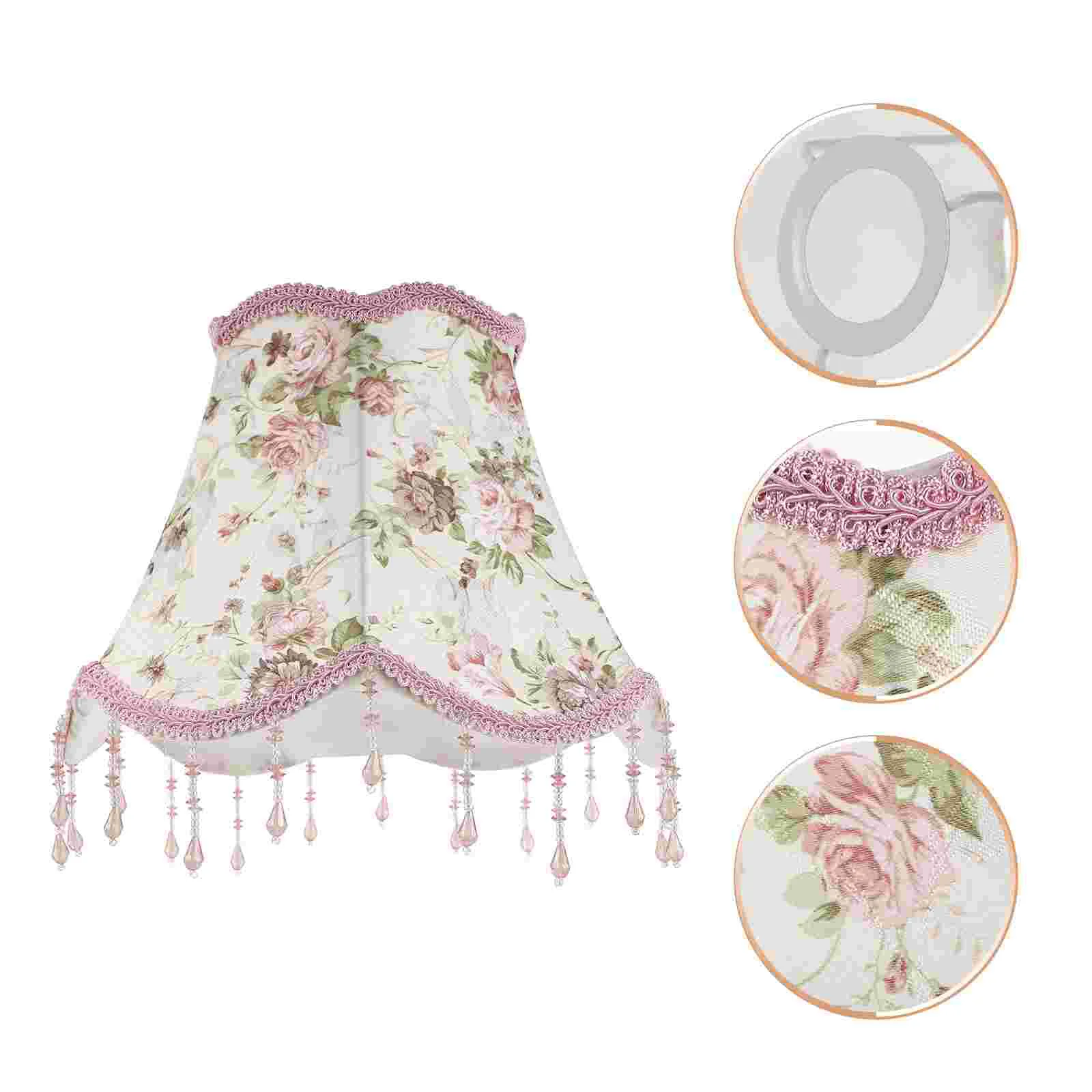 

Lamp Shade Desk Lampshade Barrel Shades Table Light Household Cover Indoor Pink