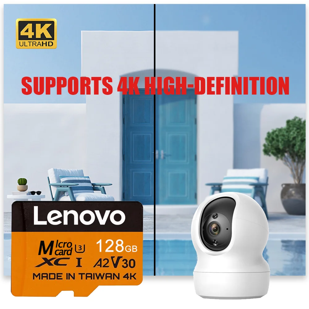 Фото Оригинальная высокоскоростная SD-карта Lenovo 512 ГБ Extreme Micro TF, флеш-карта памяти 256 ГБ, 128 ГБ, 64 ГБ для дронов Xiaomi и других устройств №3