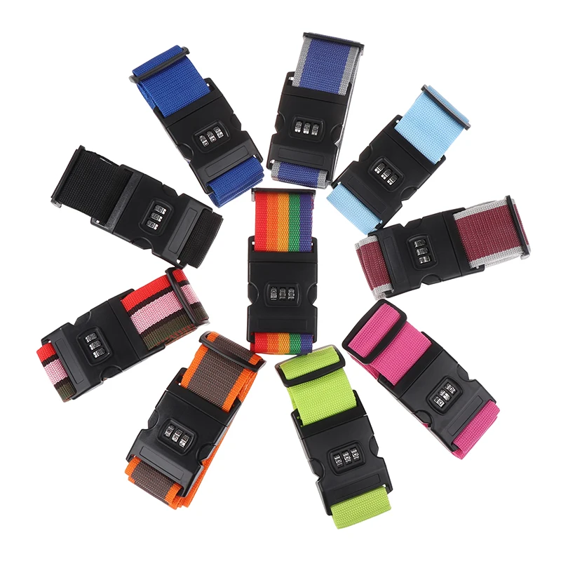 

Travel Luggage Strap Adjustable Password Lock Packing Belt Baggage Secure Lock Anti-theft Luggage Strap Bundling Belt