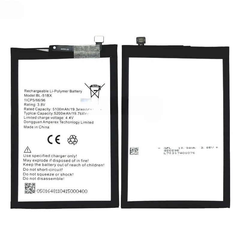 Фото BL-51BX для TECNO Transsion Note 8 /X692/Note 8i /X683/Hot 10/X682/X682B/X682C Замена аккумулятора для мобильного телефона №2