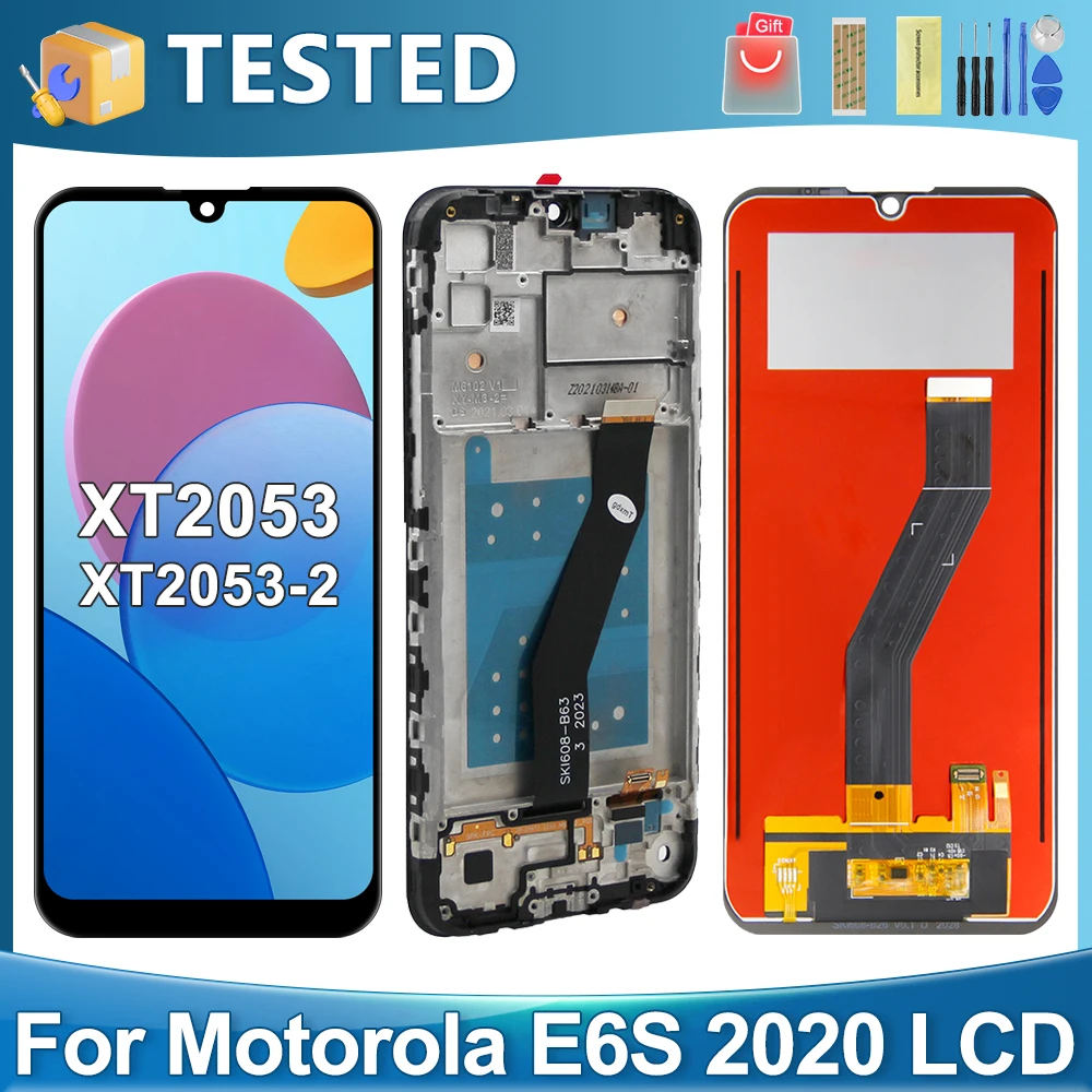 6 1 ''для Motorola Moto E6S 2020 XT2053 XT2053-2 ЖК-дисплей сенсорный экран дигитайзер в сборе