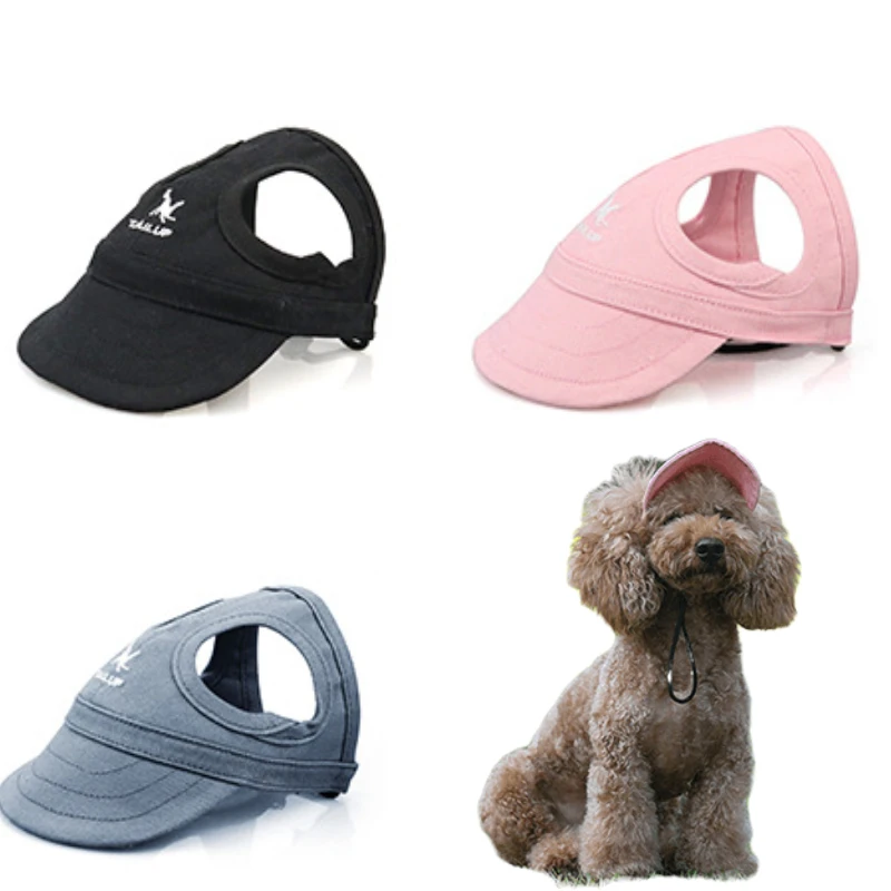 

Dog Cap Adjustable Puppy Baseball Hat With Ear Holes Outdoor Sports Pet Sunhat Chihuahua French Bulldog Visor Hat Pet Supplies