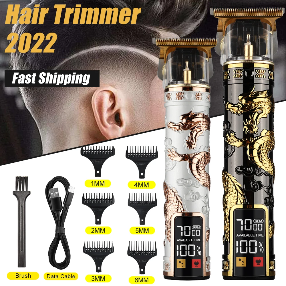 

828 Promotion Of Hair Clipper Electric maquina de cortar cabello Trimmer For Men Shaver Vintage T9 USB Kemei Professional Barber