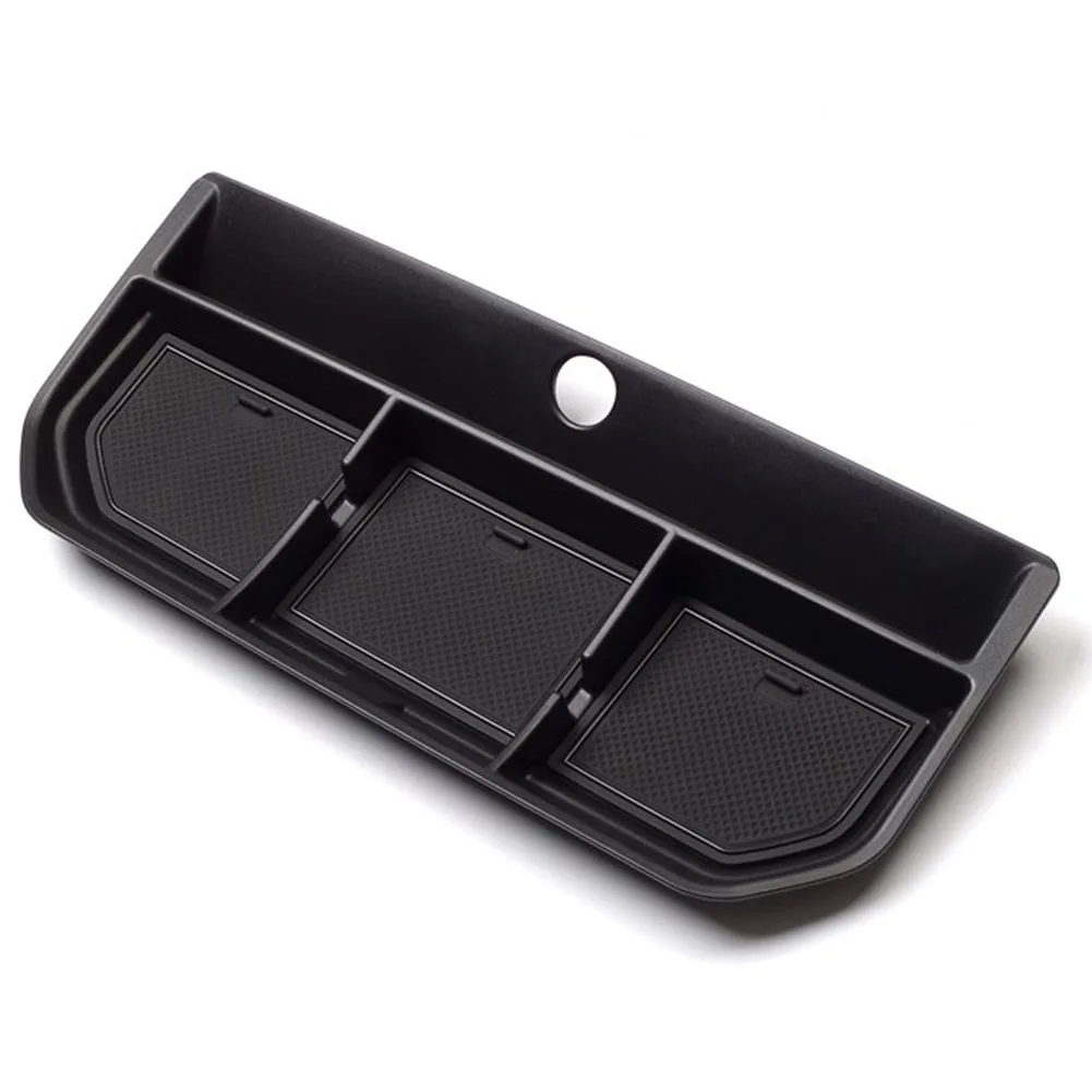

1pc Dashboard Tray Trim Black For Ford F150 2021-2022 Front Dashboard Storage Box High-quality ABS Interior Parts