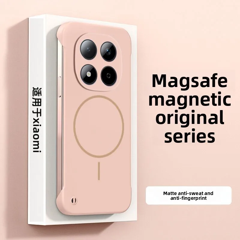 Фото Чехол для Redmi Note 15 Pro Plus, новый, безрамочный, ультратонкий, со встроенным магнитным креплением, из поликарбоната, для Note 15 PRO+ 5G, ударопрочный. №1