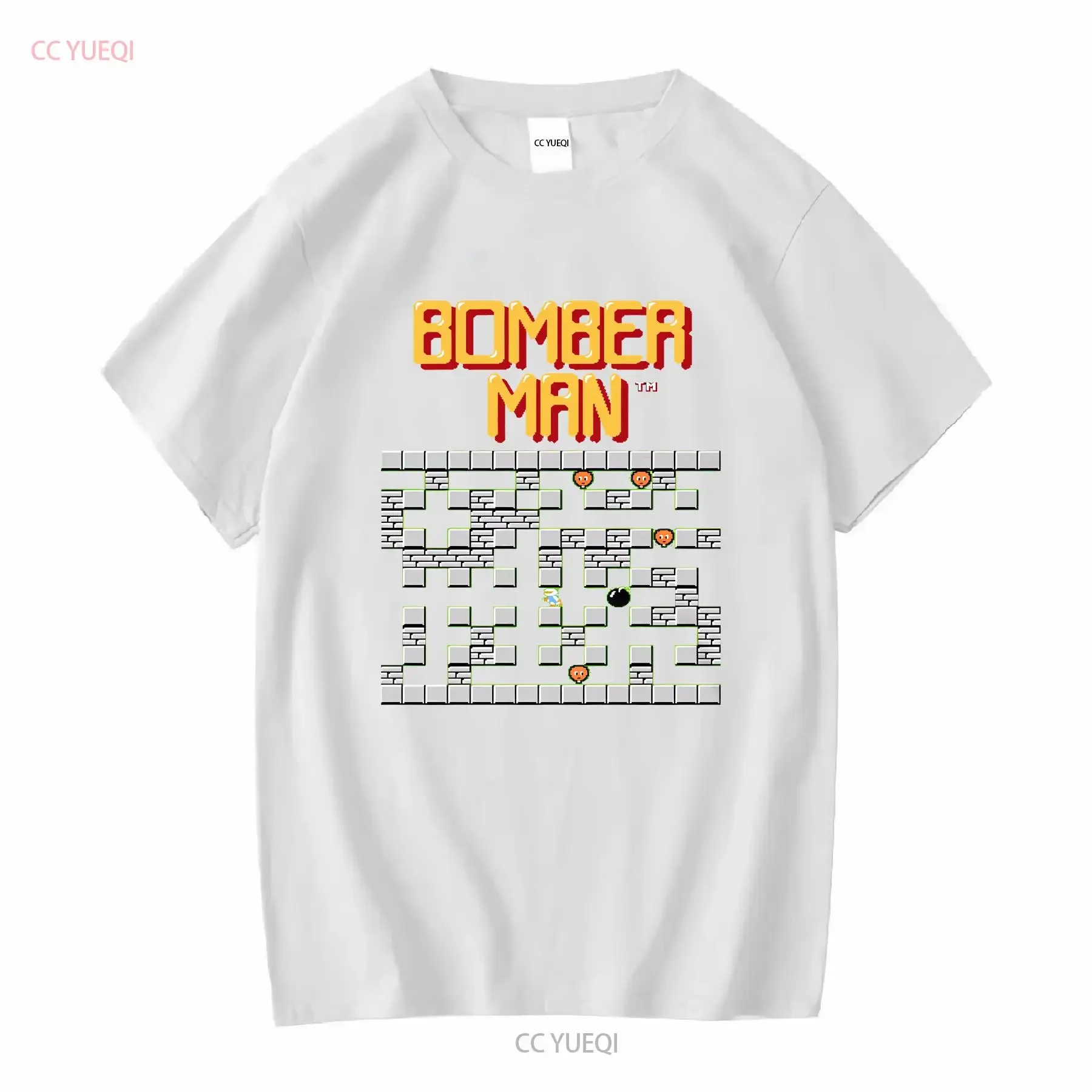 Фото Bomberman stage 1 Logo NES Famicom Game 8-битная футболка с экраном Arcade классический винтажный ретро-дизайн всех размеров винтажная стираная футболка №4