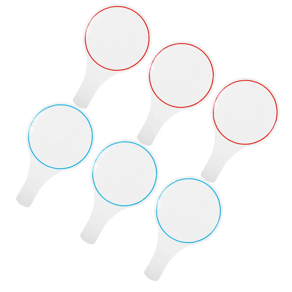 6 шт. доска для оценок практичные белые доски весло портативное пустое