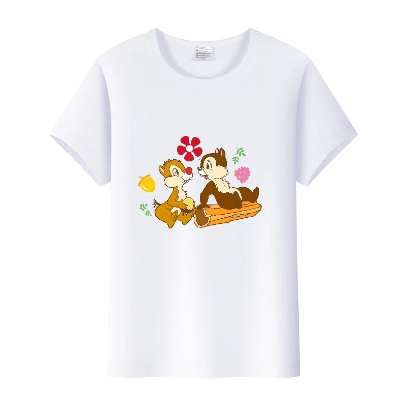 Женские футболки Kawaii Disney с мультяшным рисунком уличная одежда кристаллами