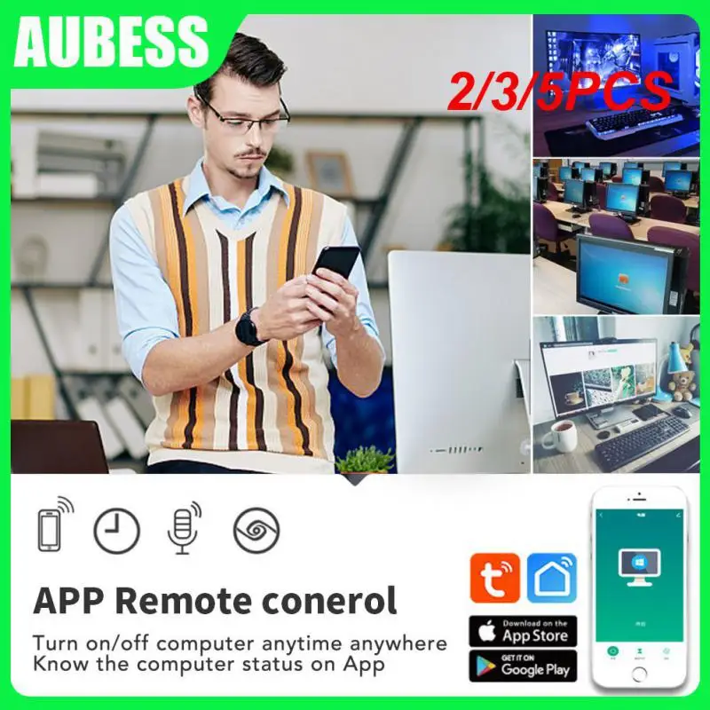 

2/3/5PCS Universal Tuya Wifi Computer Switch 433 Rf Computer Switch Tuya Wifi Pc App Remote Control Pcie Card Multi-function Hot