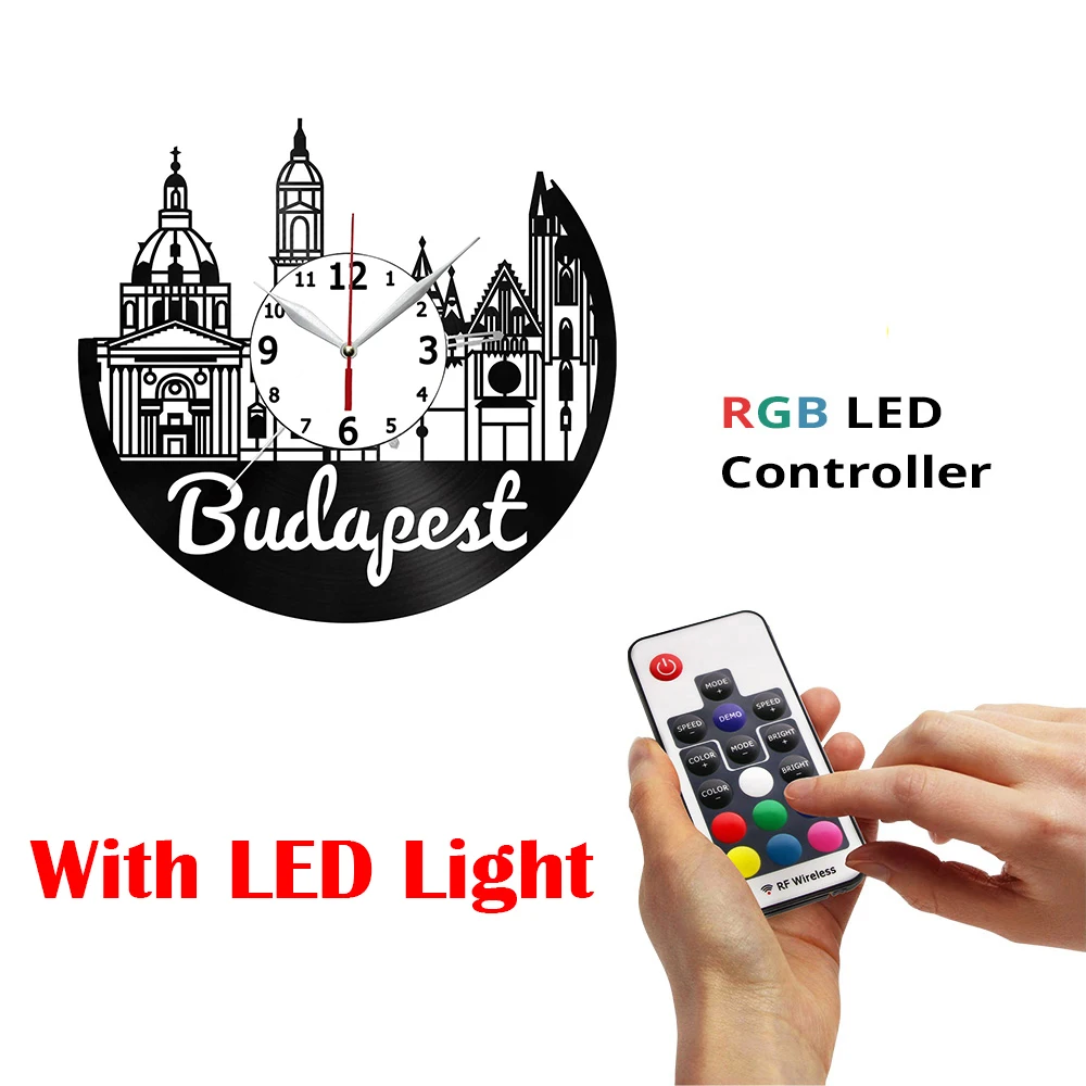 

Настенные часы с виниловой пластиной, 12-дюймовые бесшумные настенные часы с питанием от батарейки и без тикания для кухни, дома, гостиной, кр...