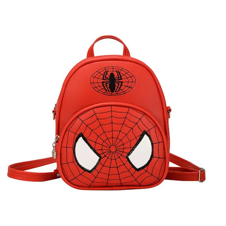 New Hot Sale Kindergarten Cartoon Spider-man Backpack Travel and Shopping Shoulder Bag Colorful Dual-use Bag for 3-12y Boys Bag