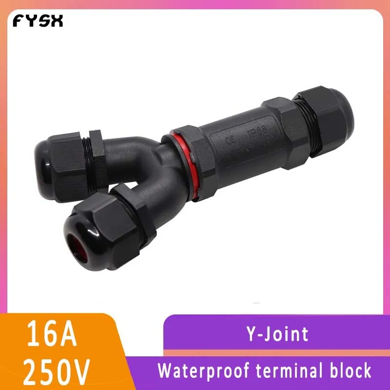 

wiring terminal IP68 Y-joint rainproof cable outdoor tee butt connector Wire terminals Electrical splitter waterproof connector