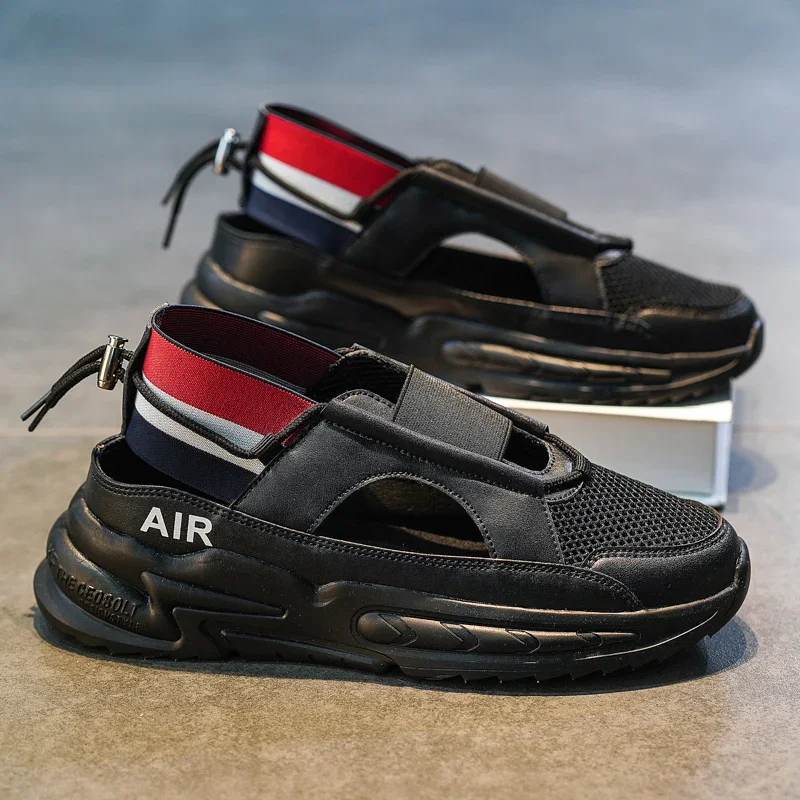 Сандалии мужские уличные водонепроницаемые повседневные босоножки с эффектом