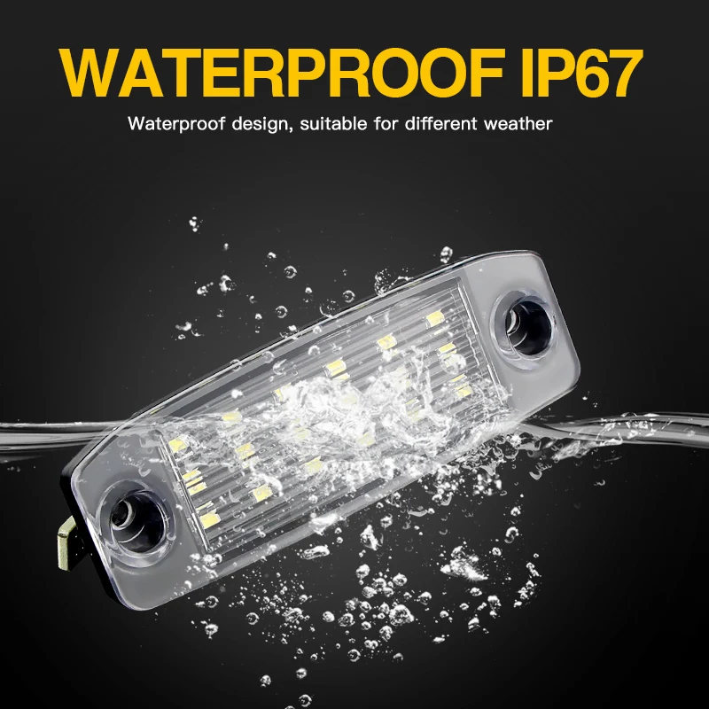 2 шт. Canbus светодиодный светильник номерного знака в сборе для Hyundai Sonata YF i45 i40 Kona