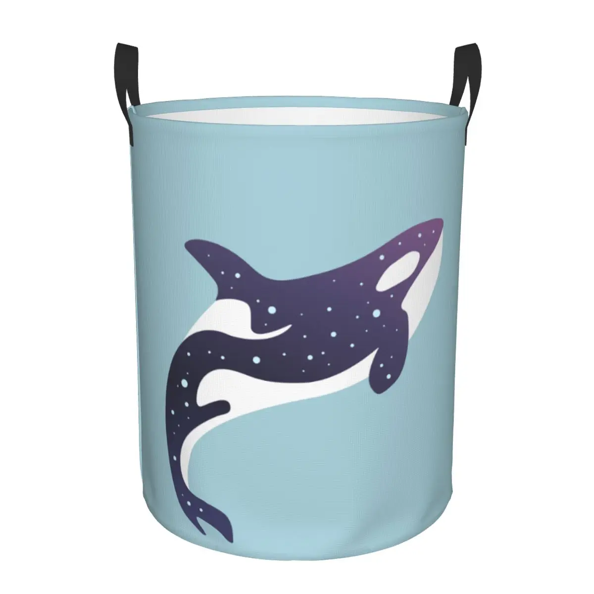 

Folding Laundry Basket Star Whale Killer In Water Dirty Clothes Toys Storage Bucket Wardrobe Clothing Organizer Hamper