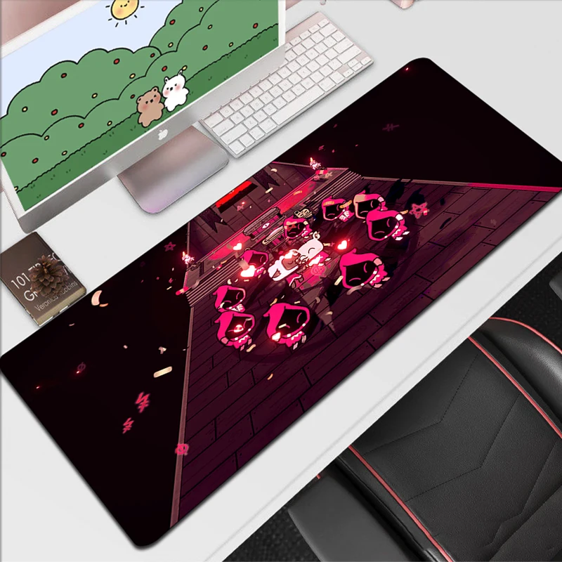 

Mouse Pad Anime Cult of the Lamb Keyboard Mat Rubber Mats Gaming Mousepad Gamer Pc Accessories Desk Protector Cute Mouse Pads