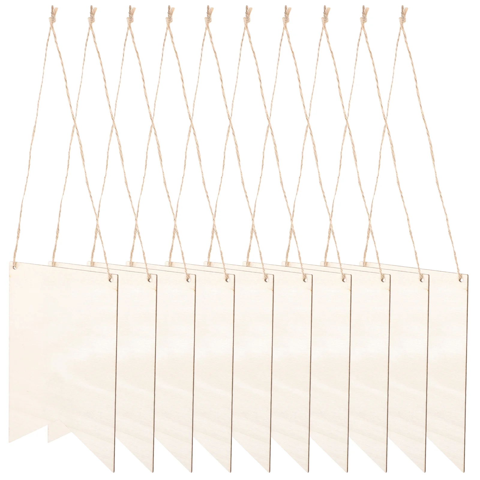 

Wooden DIY Signs Label Unfinished Board Front Door Hanging Plate Blank Hemp Rope Plague