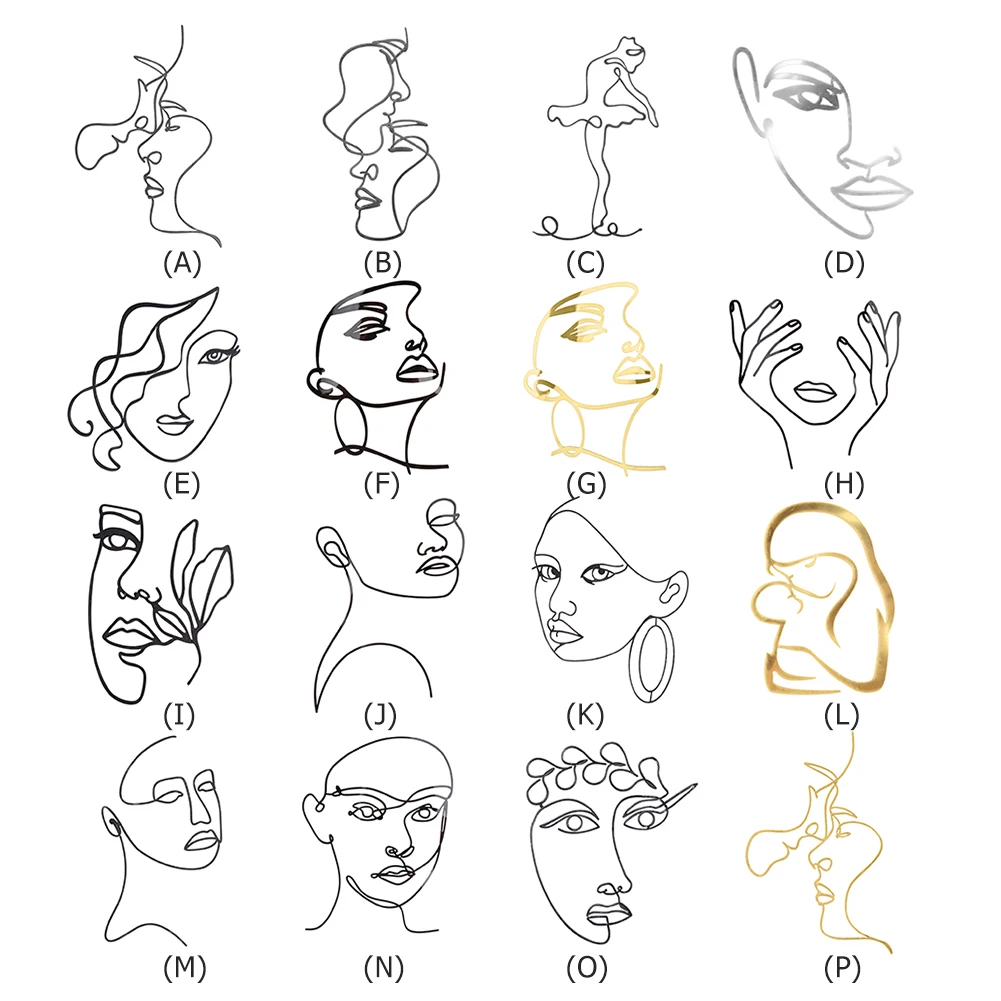 Акриловый минималистский художественный Топпер для торта с лицом леди свадьбы