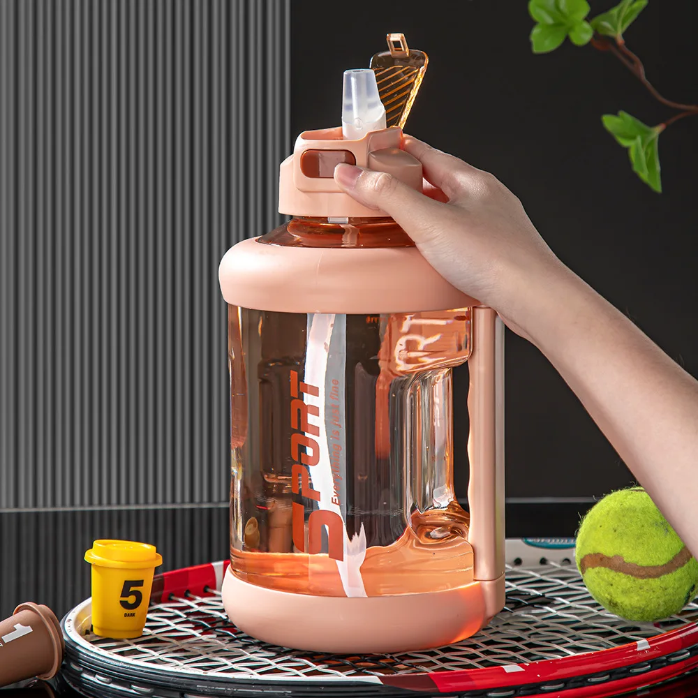 Большая Спортивная Бутылка Для Воды 2100 Мл Портативная Уличная Пластиковая Чашка