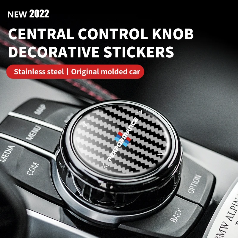 

For BMW F21 F40 F30 F34 F32 F36 F10 X3 F25 X4 F26 X5 F15 X6 F16 Car Central Control Multimedia Button Cover Trim Knob Sticker