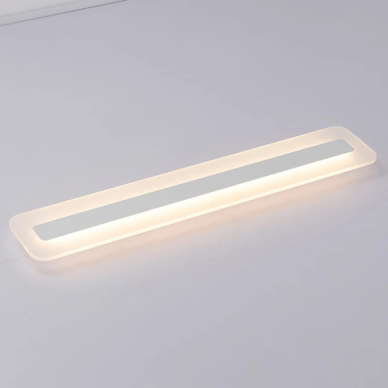 

Светодиодная потолочная лампа, современный минималистичный светильник для гостиной, спальни, комнат, прямоугольная ультратонкая Люстра для прихожей, длинного освещения крыльца