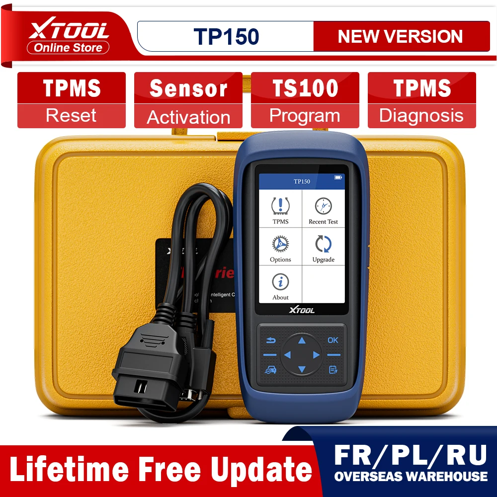 Диагностический сканер XTOOL TP150 с датчиком, 315 МГц, 433 МГц