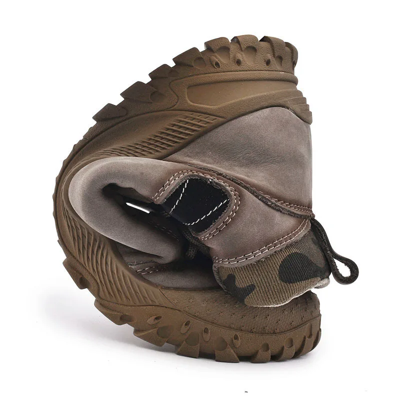 Xiaomi SALUDAS Men Genuine Leather Casual Shoes Luxury High-top Leather Boots Waterproof Winter Warm Cotton Boots Sneakers Male