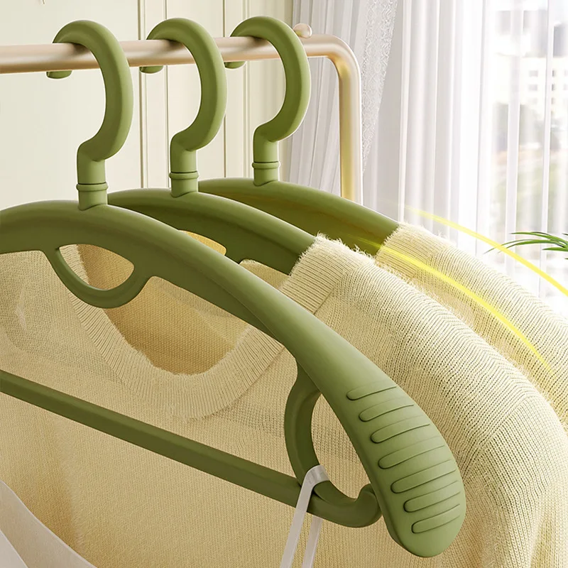 Household Wide Shoulder Clothes Hanger Anti Shoulder Angle Anti-Slip Traceless Can Not Afford Bag Thickened Clothes Hanger Wet